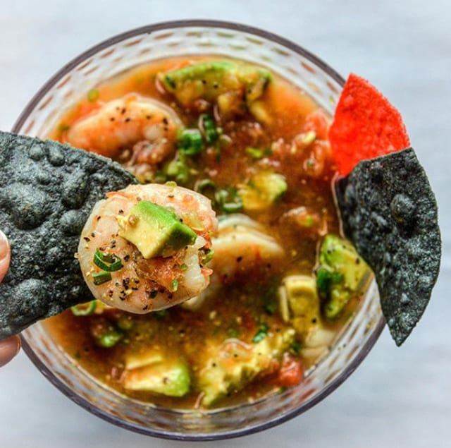 Cajun Shrimp Ceviche Salsa.