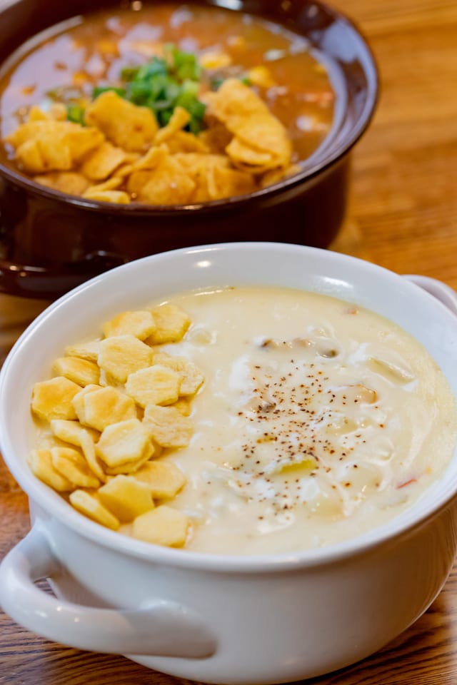 New England Clam Chowder.