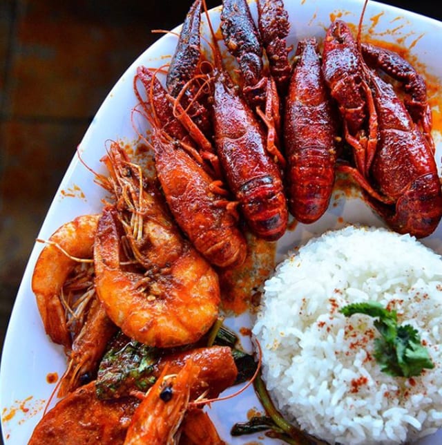 Cajun Seafood With Rice.